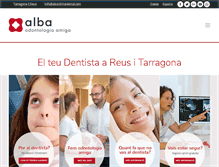 Tablet Screenshot of albaclinicadental.com